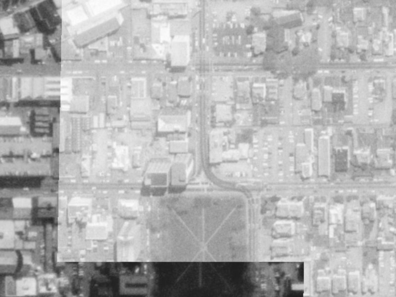 271 Madras Street from the air, 1975-1979