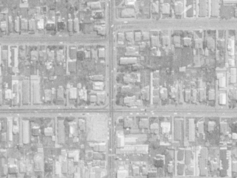 114 Stanmore Road from the air, 1975-1979