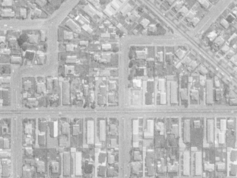 69 Tancred Street from the air, 1975-1979
