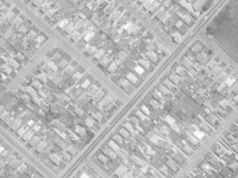 87 Wyon Street from the air, 1975-1979