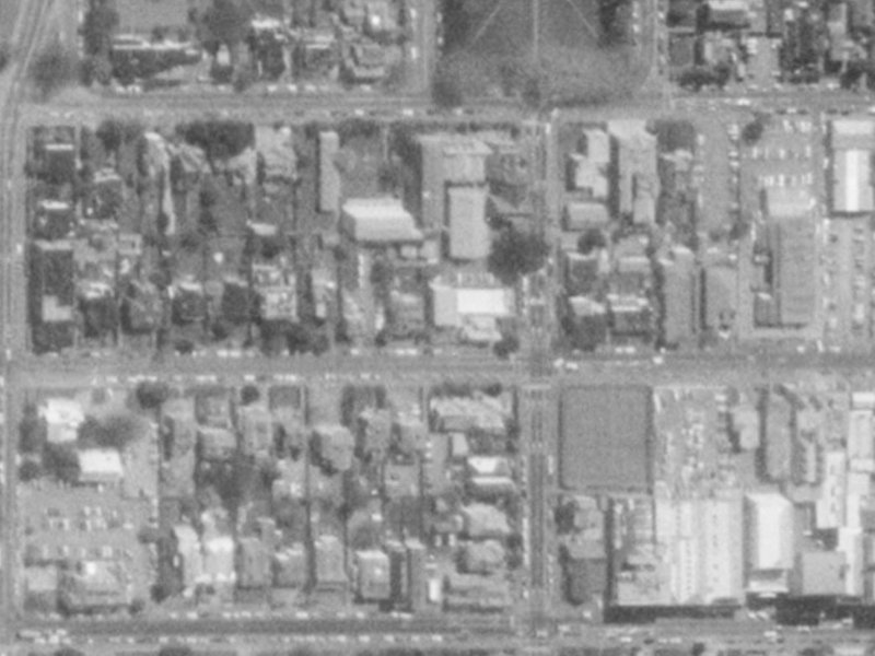 32B Armagh Street from the air, 1975-1979