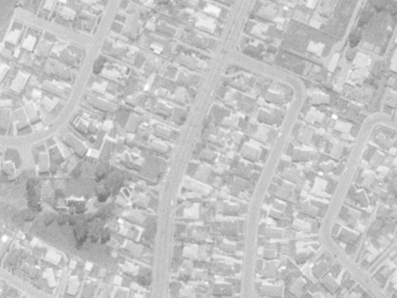 21 Middlepark Road from the air, 1975-1979