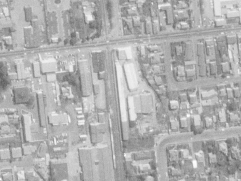 23 Bartlett Street from the air, 1975-1979