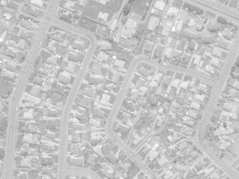 75 Colman Avenue from the air, 1975-1979