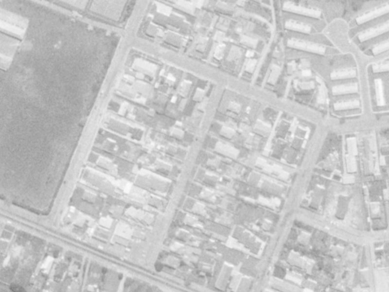 17 Angela Street from the air, 1975-1979