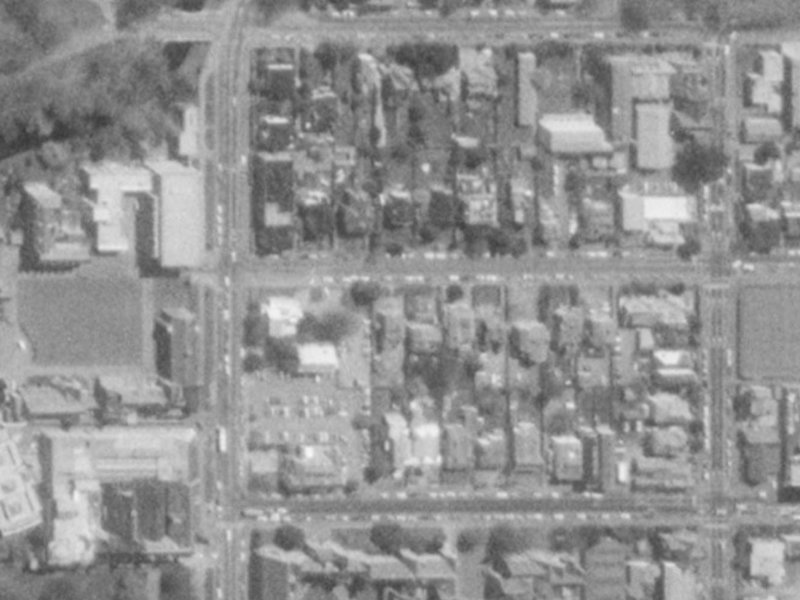 14 Gloucester Street from the air, 1975-1979