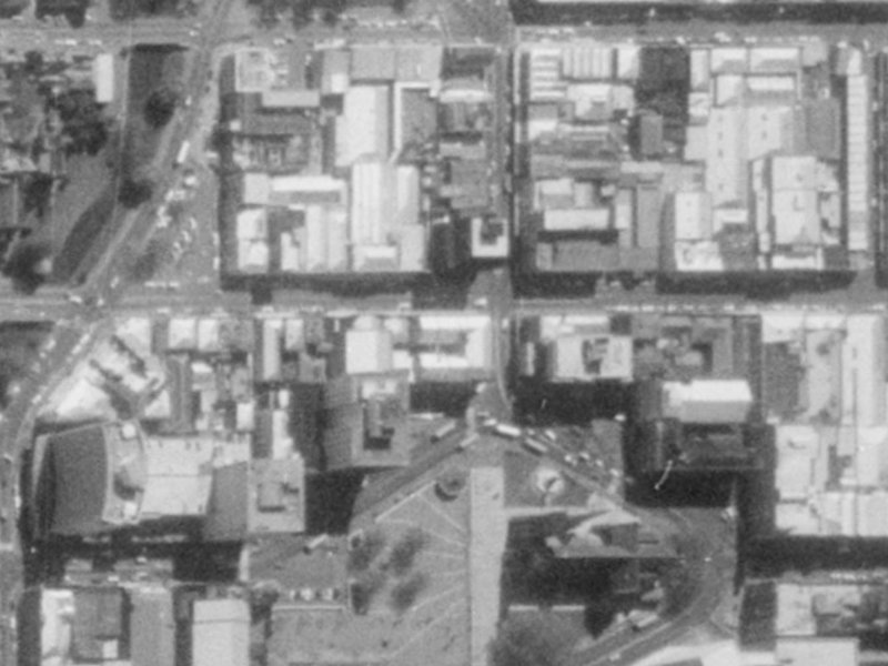 122 Gloucester Street from the air, 1975-1979