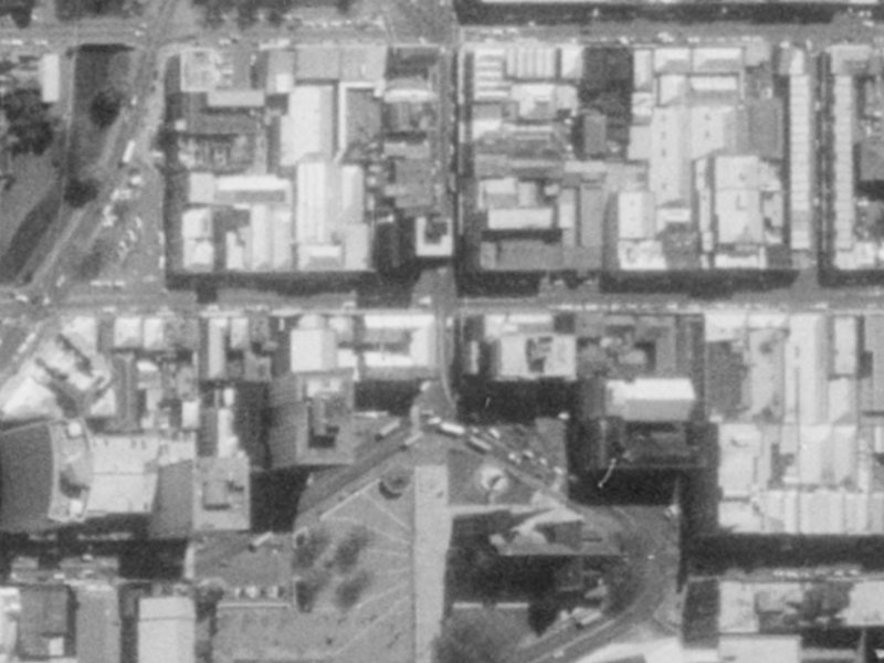 751 Colombo Street from the air, 1975-1979