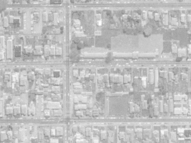 274-278 Gloucester Street from the air, 1975-1979