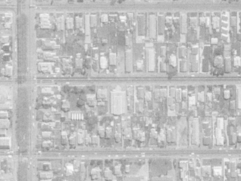 360A Gloucester Street from the air, 1975-1979