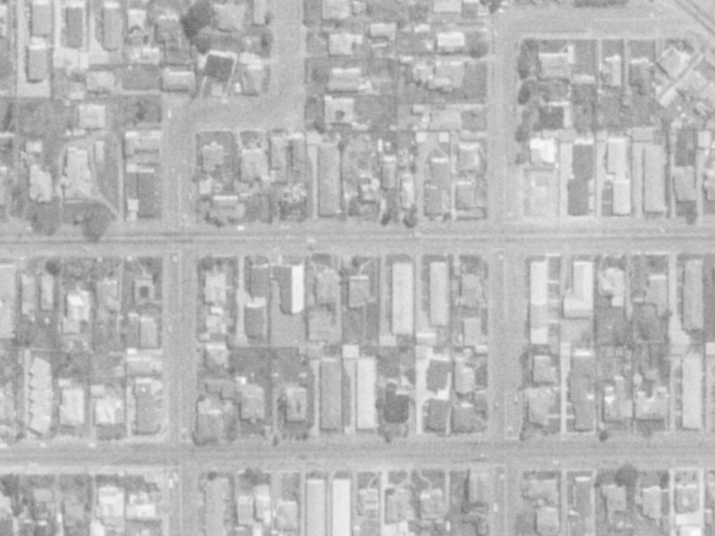 Worcester Street from the air, 1975-1979