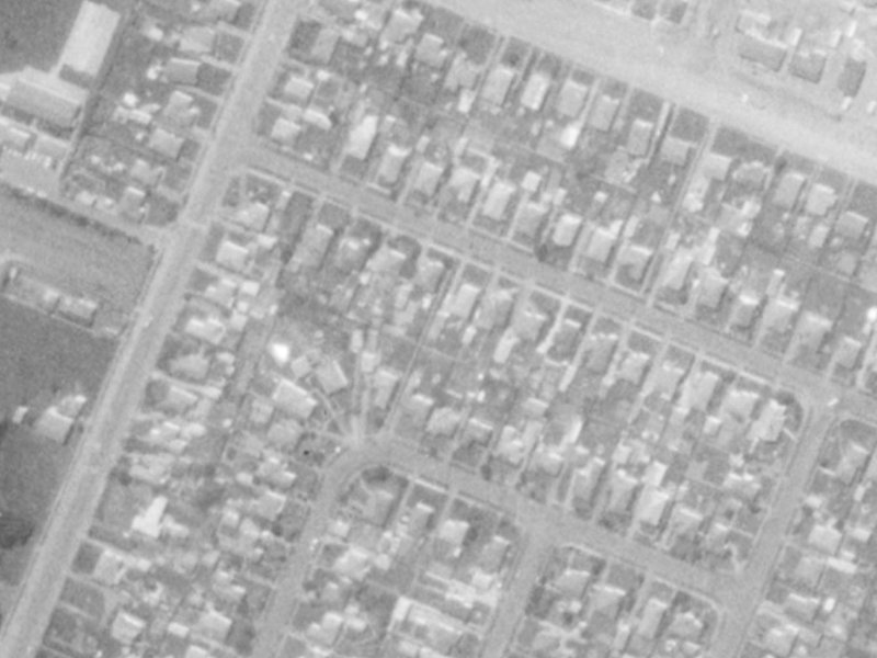 29 Aurora Street from the air, 1975-1979