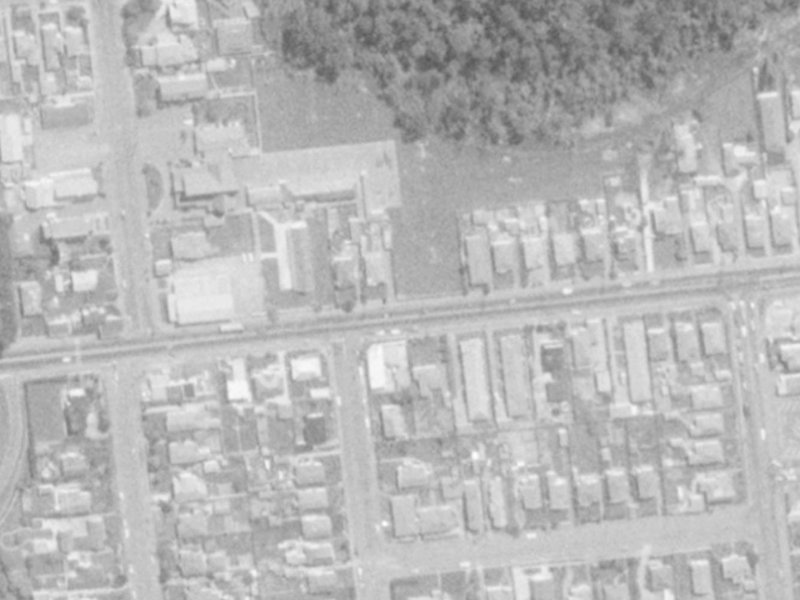 176 Riccarton Road from the air, 1975-1979