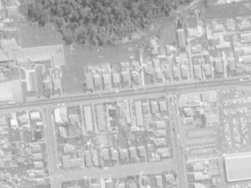 169 Riccarton Road from the air, 1975-1979