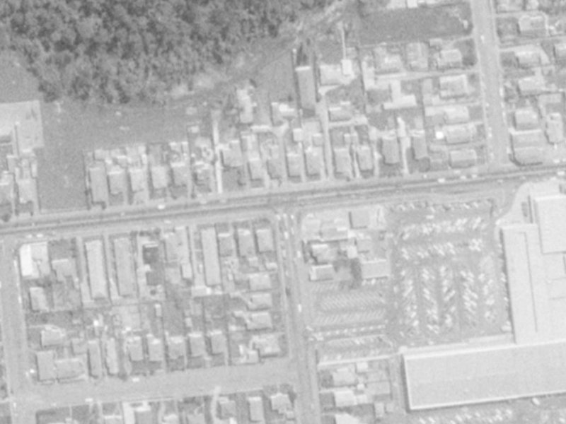 157 Riccarton Road from the air, 1975-1979