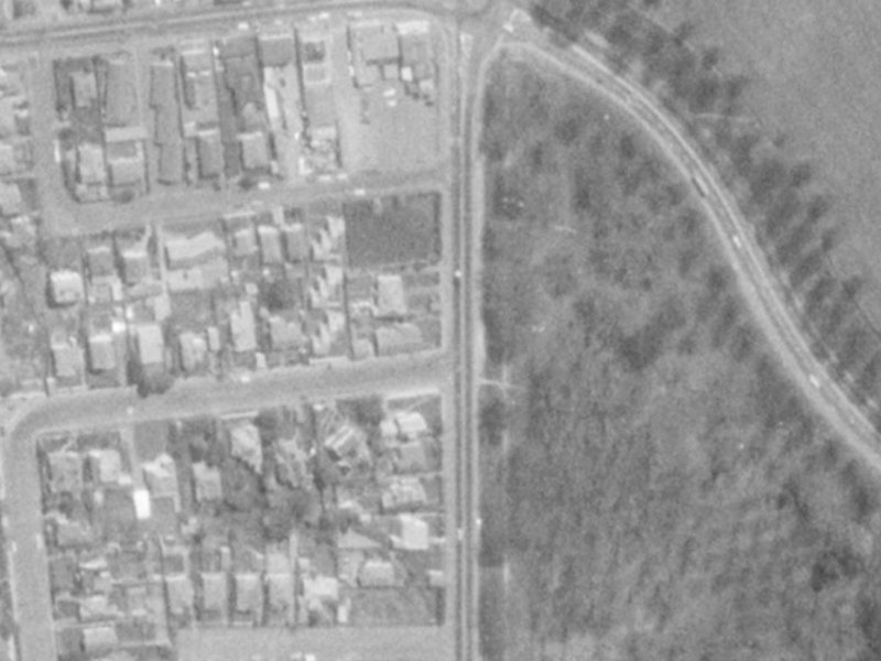 139 Deans Avenue from the air, 1975-1979