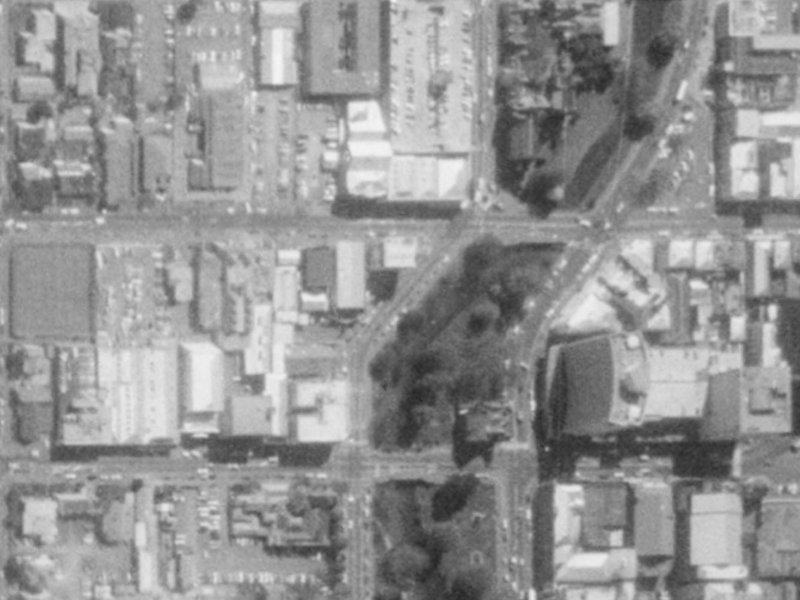 141-151 Cambridge Terrace from the air, 1975-1979