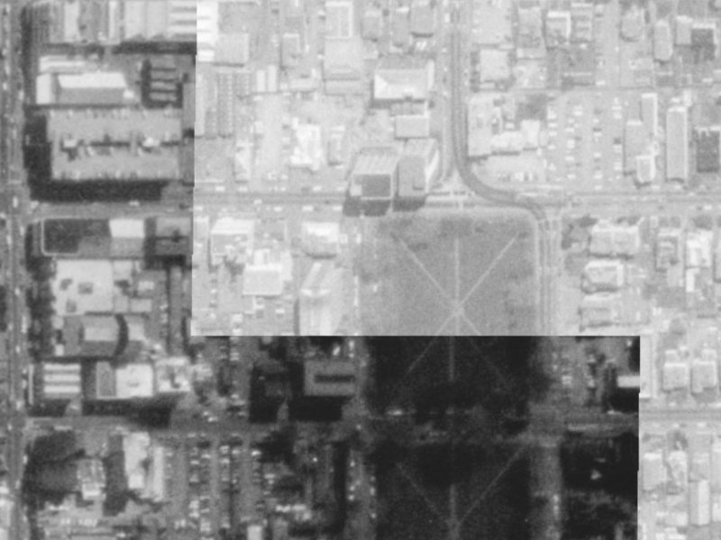 39 Latimer Sq from the air, 1975-1979