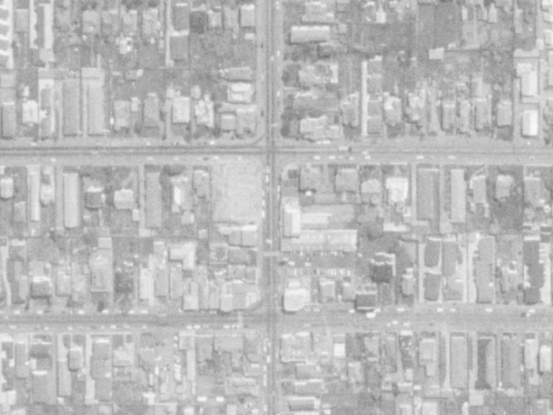 106 Stanmore Road from the air, 1975-1979