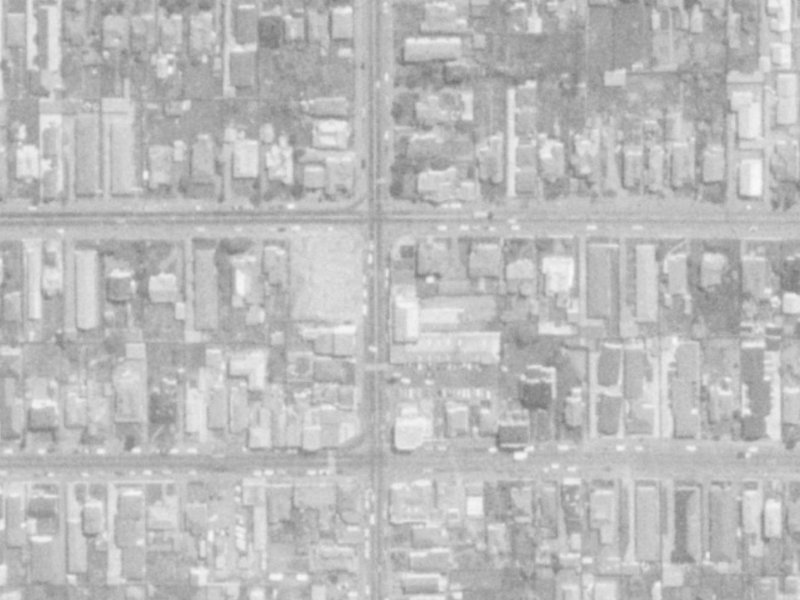 108A Stanmore Road from the air, 1975-1979