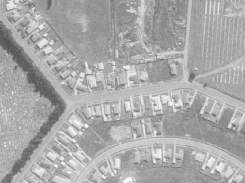 Ruru Road from the air, 1975-1979