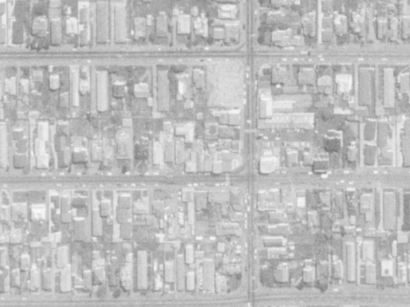 387A Worcester Street from the air, 1975-1979