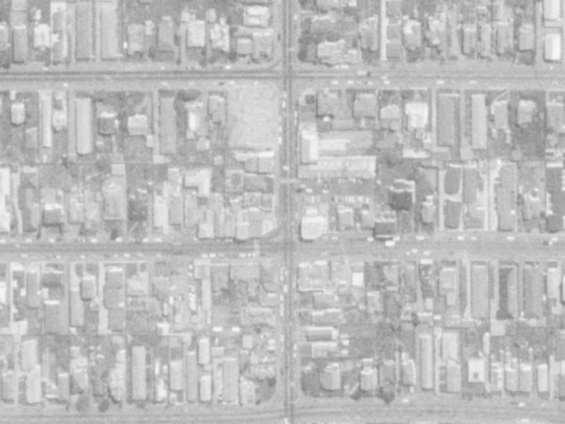 89 Stanmore Road from the air, 1975-1979