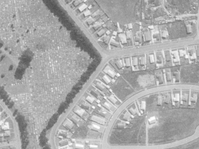 132 McGregors Road from the air, 1975-1979