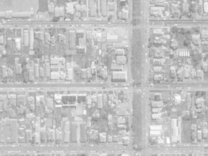 275-277 Worcester Street from the air, 1975-1979