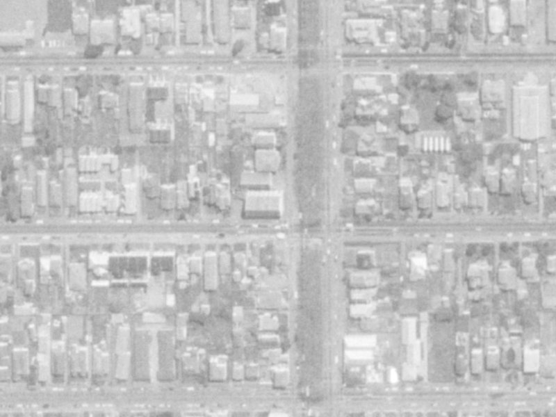 279-285 Worcester Street from the air, 1975-1979