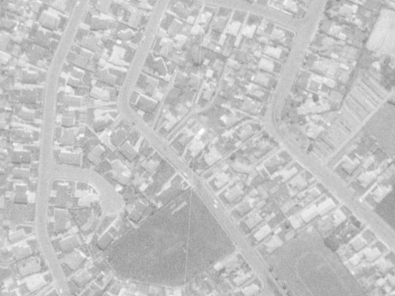 58 Colman Avenue from the air, 1975-1979