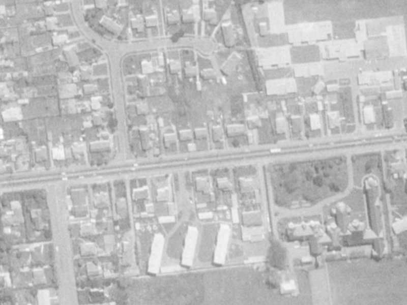 278 Riccarton Road from the air, 1975-1979
