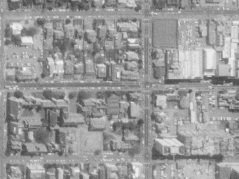 28-40 Worcester Boulevard from the air, 1975-1979