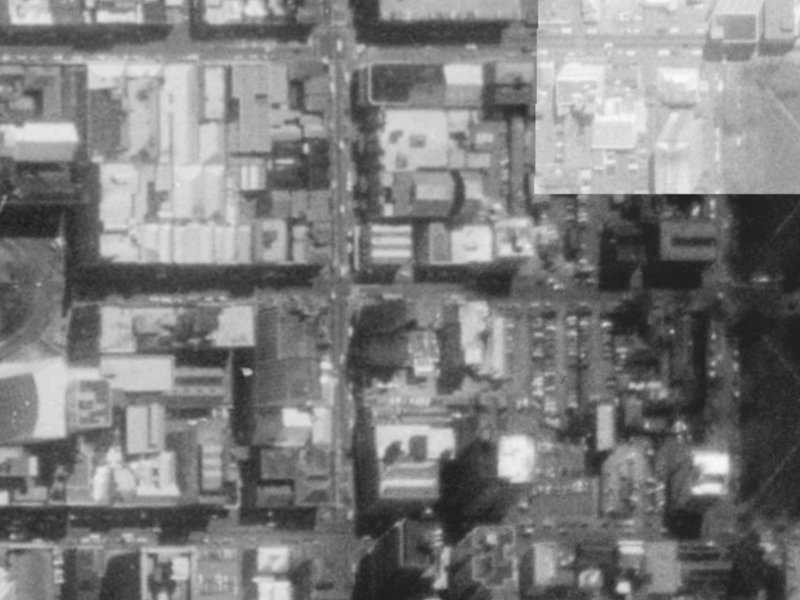 128 Worcester Street from the air, 1975-1979
