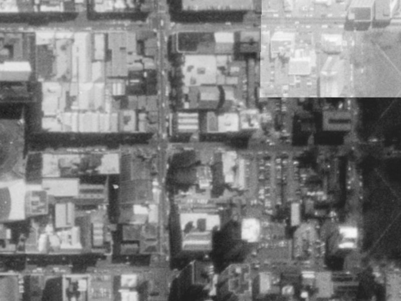 132 Worcester Street from the air, 1975-1979