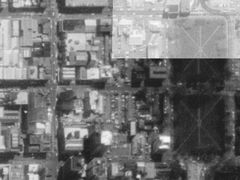 157 Worcester Street from the air, 1975-1979