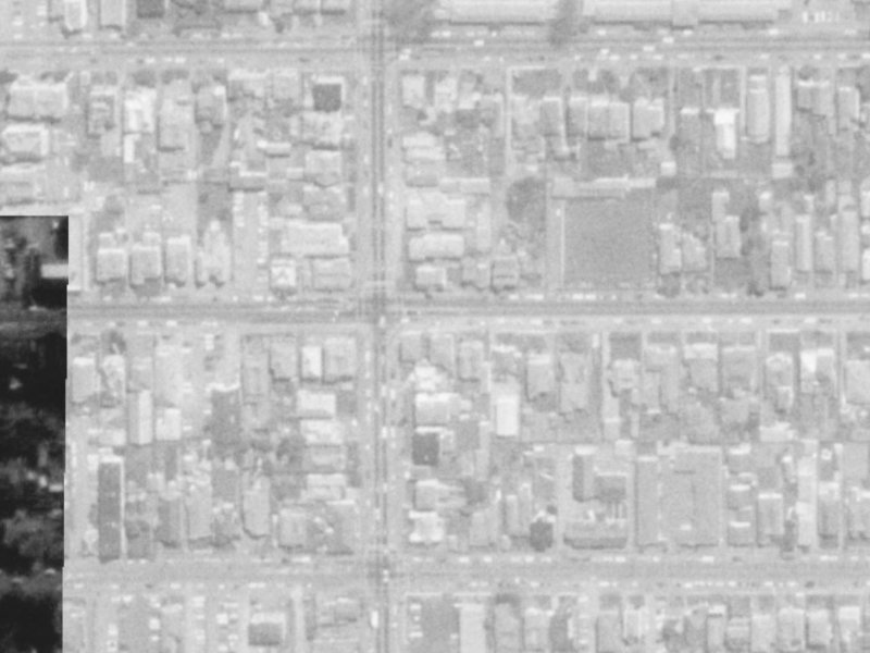 214 Worcester Street from the air, 1975-1979