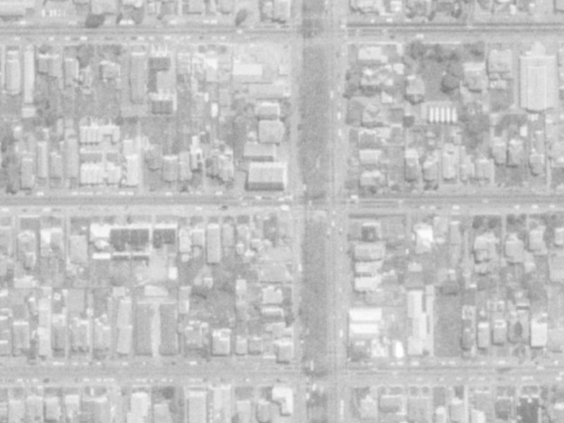 167 Fitzgerald Avenue from the air, 1975-1979