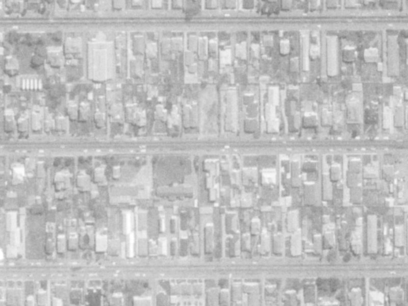 336A Worcester Street from the air, 1975-1979
