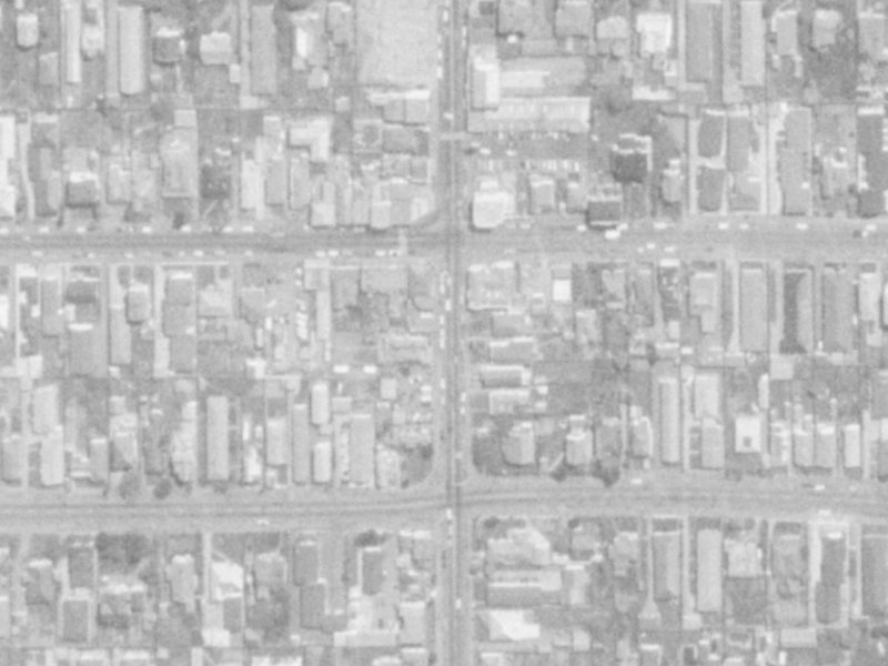 81 Stanmore Road from the air, 1975-1979