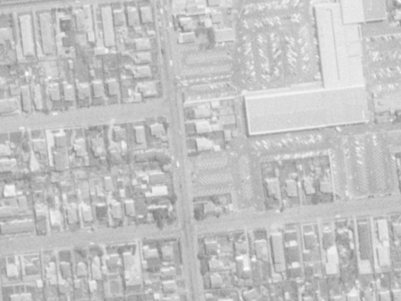 110 Matipo Street from the air, 1975-1979