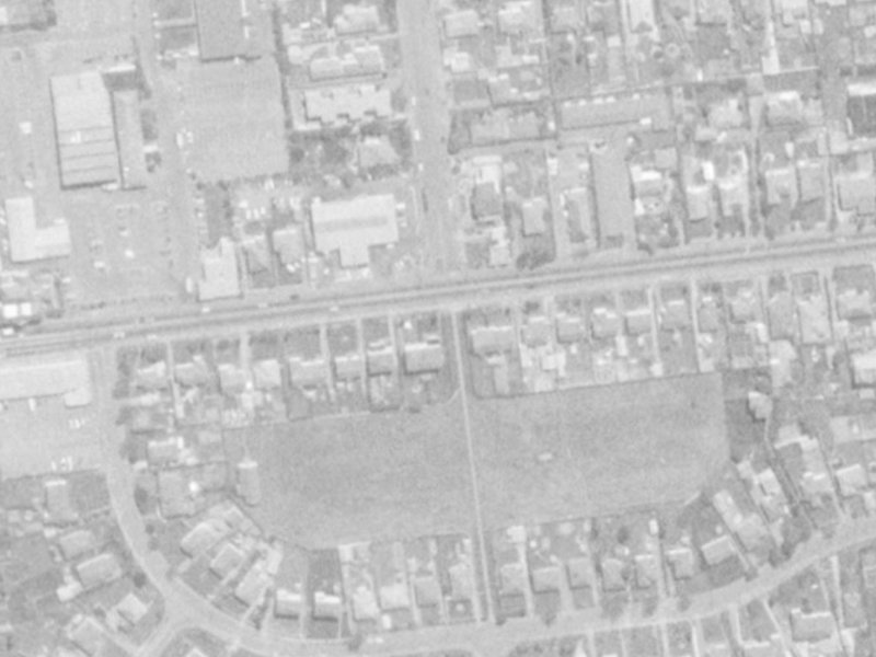 333 Riccarton Road from the air, 1975-1979
