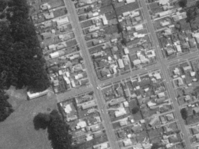 46 Jellicoe Street from the air, 1975-1979