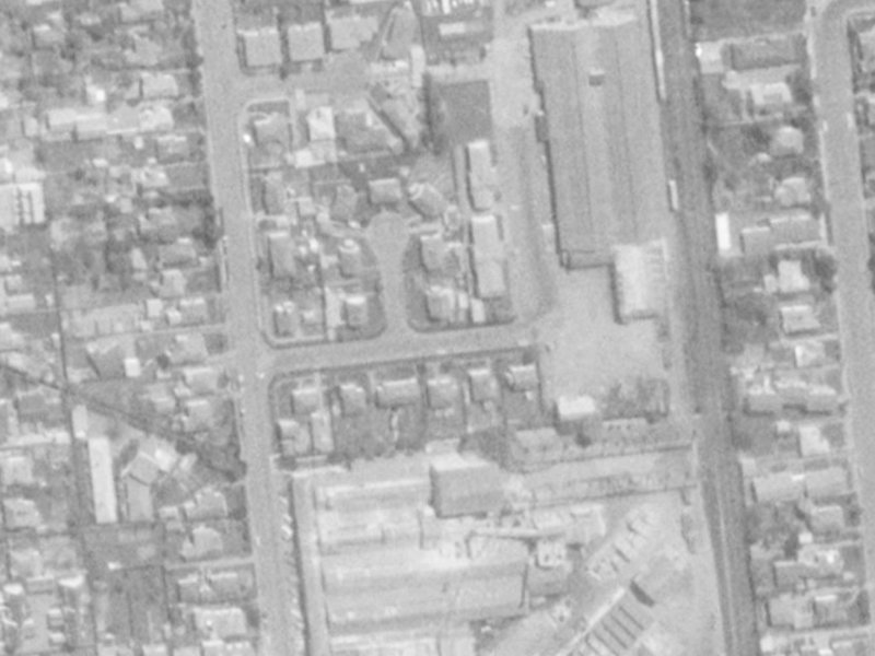 Kyle Street from the air, 1975-1979