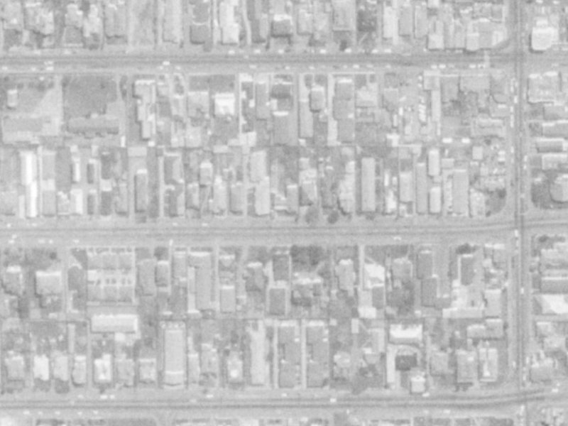 399 Hereford Street from the air, 1975-1979