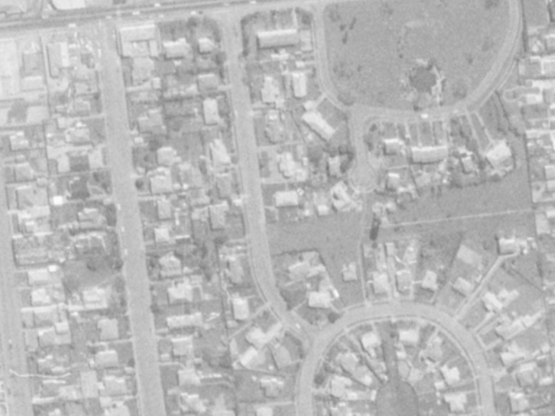 8A Paeroa Street from the air, 1975-1979