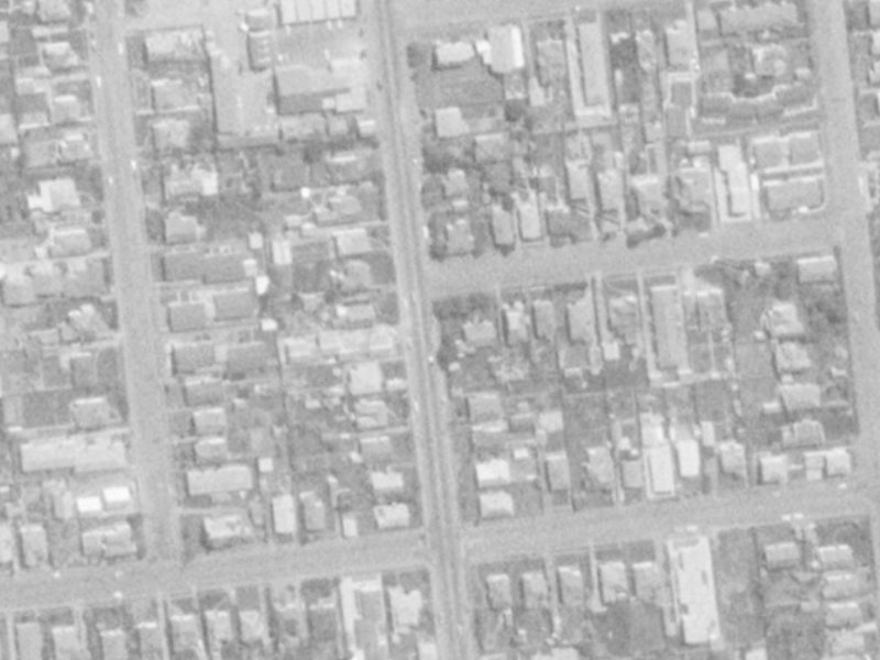 158 Clarence Street from the air, 1975-1979