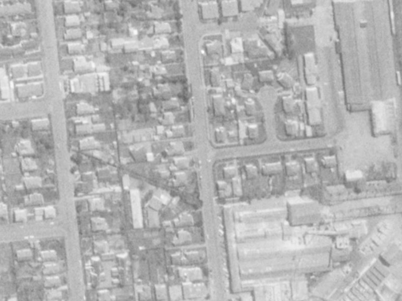 78 Mandeville Street from the air, 1975-1979