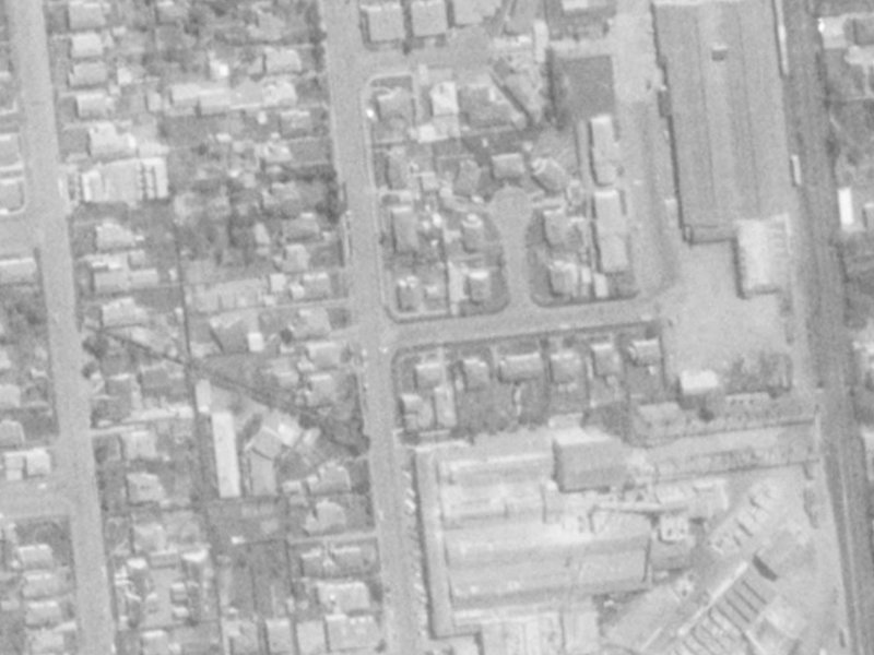 2 Kyle Street from the air, 1975-1979