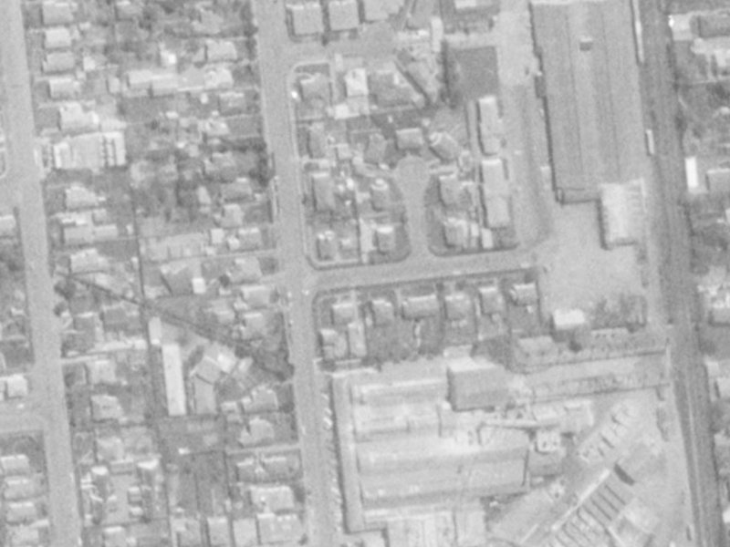 1 Kyle Street from the air, 1975-1979